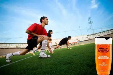 A focisták bemelegítése a fontos meccsekre készülve