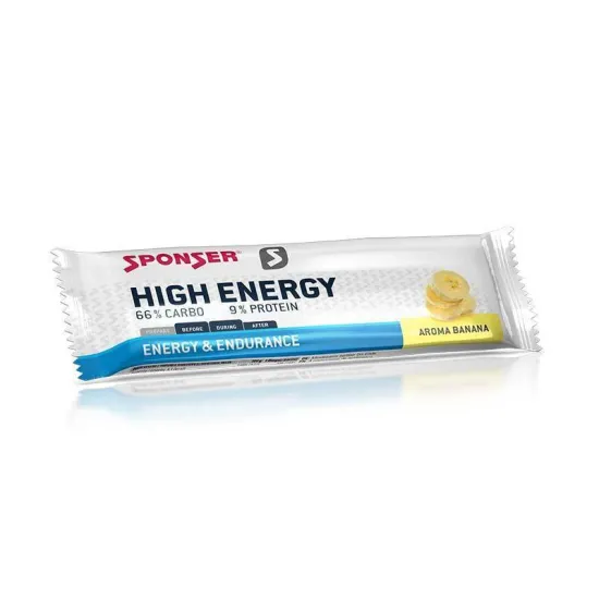 Sponser - Energiaszelet HIGH ENERGY -  45g - Banán