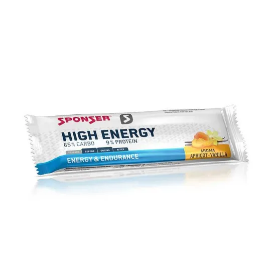 Sponser - Energiaszelet HIGH ENERGY -  45g - Sárgabarack/Vanília